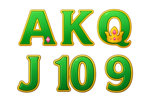A, K, Q, J and 10